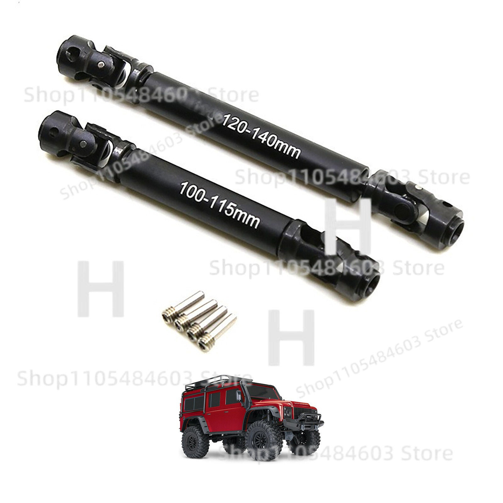 Heavy Equipment Driver - F&R โลหะเพลาขับ CVD สำหรับงานหนักสำหรับ TRAXXAS 1/10