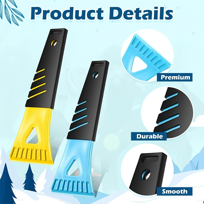 Heavy Equipment Scraper - ที่ขูดน้ำแข็ง PVC แบบหนา 1 ชิ้น พร้อมอุปกรณ์ละลายน้ำแข็งอัตโนมัติ