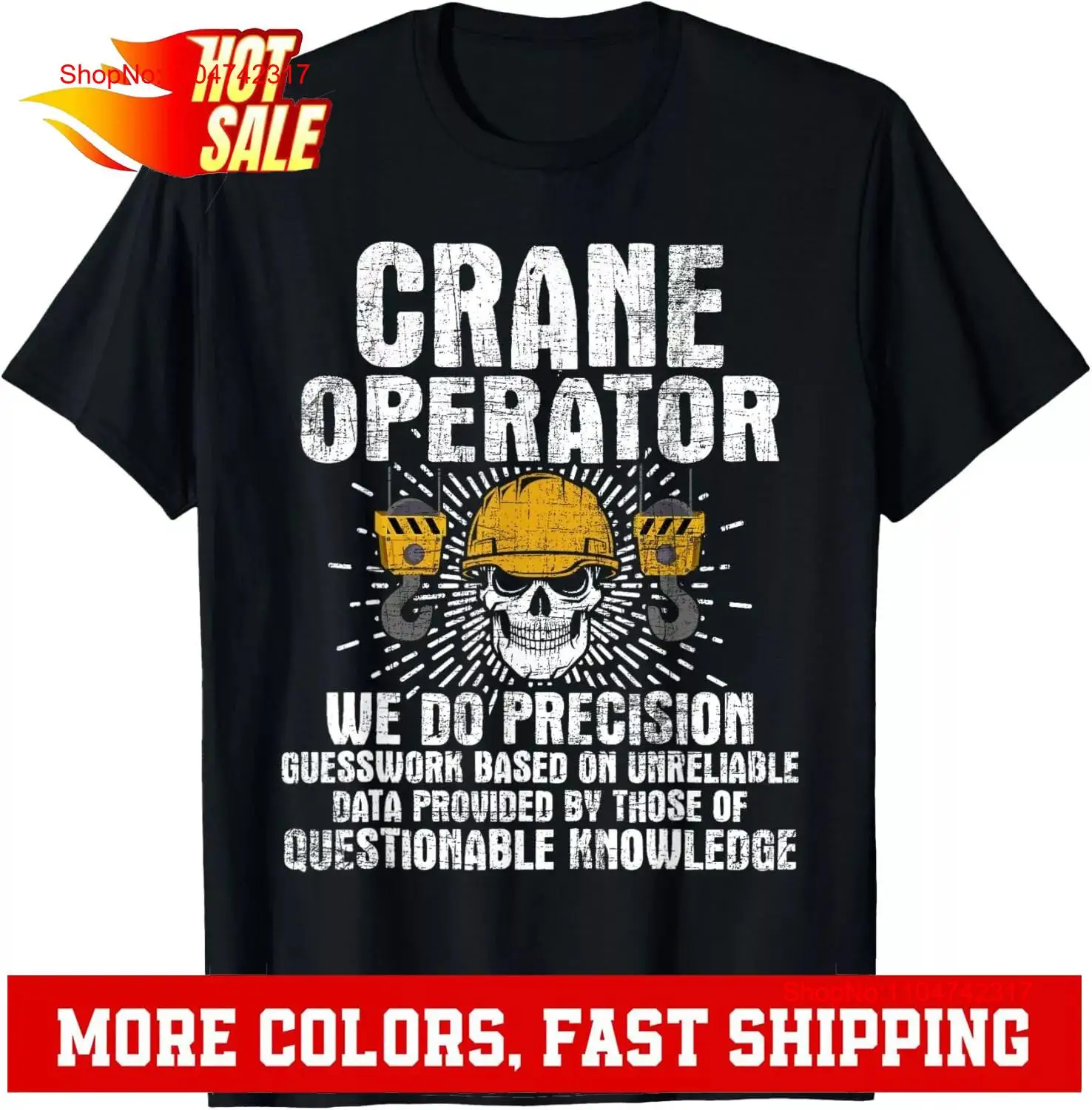 Heavy Equipment Driver - Crane Operator Retro Tower Heavy Equipment