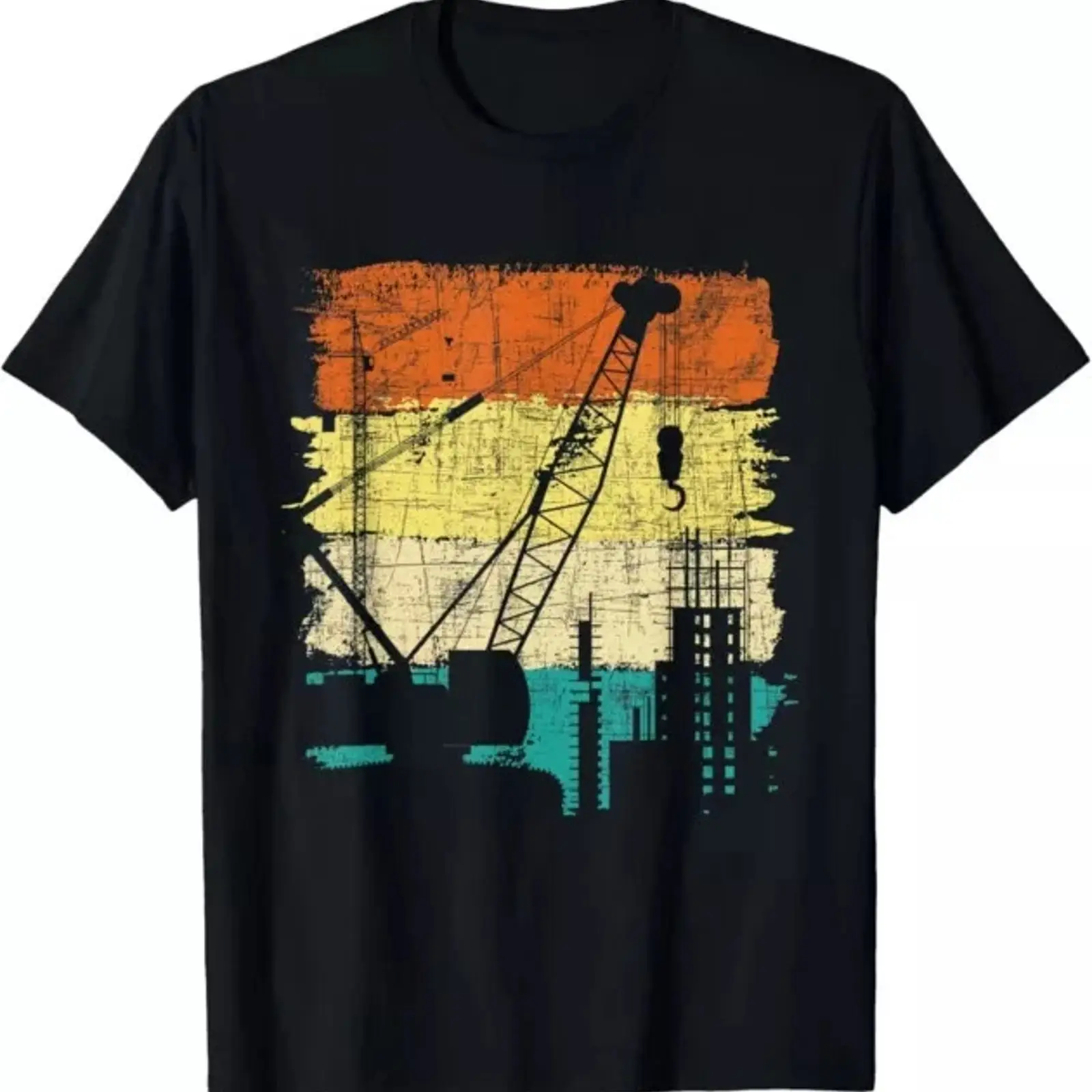 Heavy Equipment Driver - เสื้อยืดคนขับเครน Retro Tower Heavy Equipment Driver