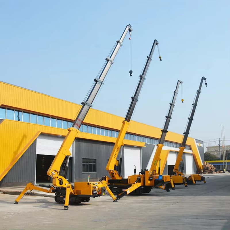 Heavy Equipment Lift - รถเครนไฮดรอลิก 8 ตัน แบบตีนตะขาบขนาดเล็ก สำหรับงานหนัก พร้อมขาตั้ง