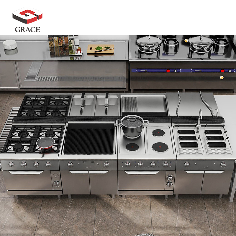 Heavy Equipment In Kitchen - เครื่องครัวเกรดเชิงพาณิชย์ GRACE Heavy SS304 - ชุดอุปกรณ์ครัวร้านอาหารตะวันตกครบชุด
