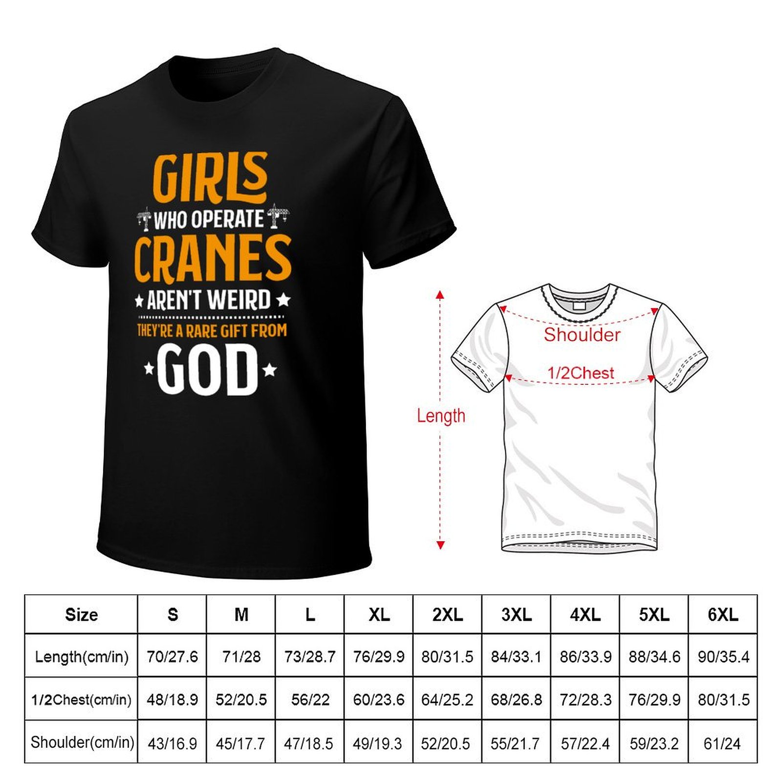 เสื้อยืดแขนสั้นสำหรับคนขับเครน - Heavy Equipment Driver บทวิจารณ์และราคา