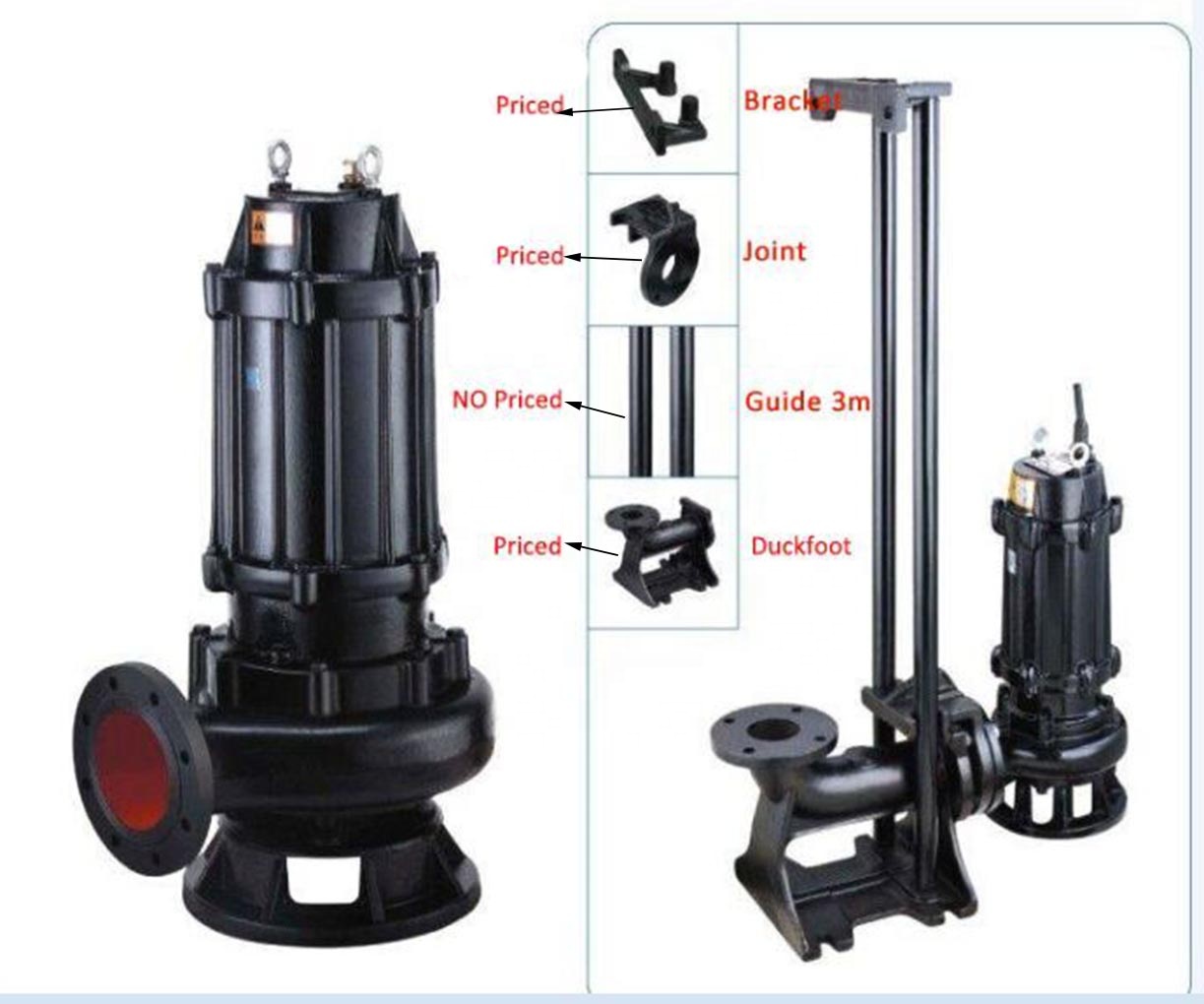 ปั๊มน้ำเสียแบบจุ่มใต้น้ำพร้อมร - Submersible Pump Sewage บทวิจารณ์และราคา