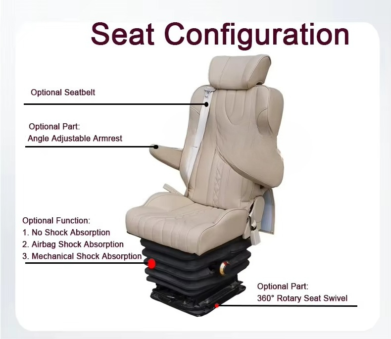 เบาะนั่งคนขับแบบกลไกที่ทนทาน อ - Heavy Equipment Driver บทวิจารณ์และราคา