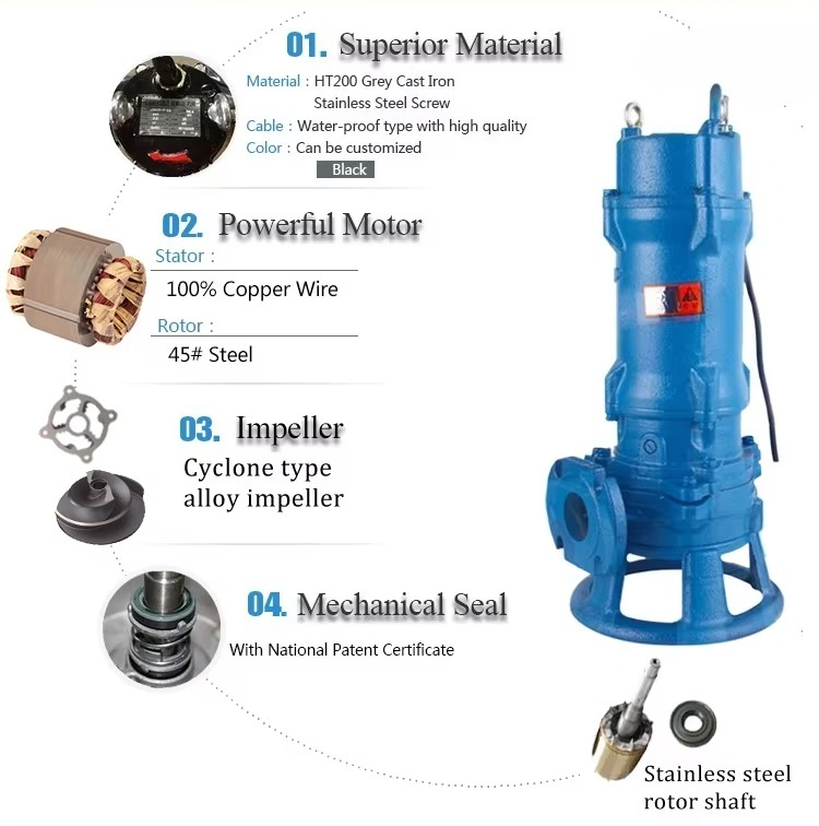 ปั๊มกรองน้ำเสียแบบจุ่มใต้น้ำสำ - Submersible Pump Sewage บทวิจารณ์และราคา