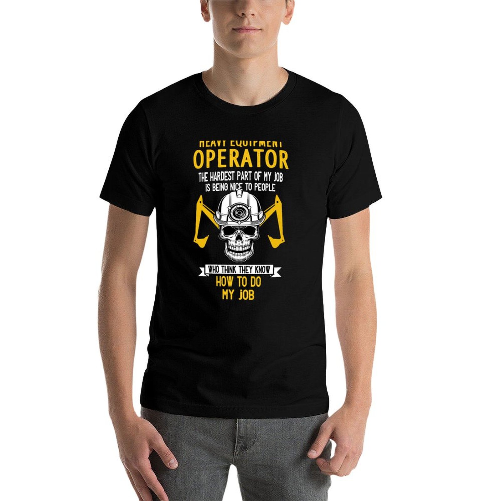 เสื้อยืดคนขับรถหนัก ตำแหน่งคนข - Heavy Equipment Driver บทวิจารณ์และราคา